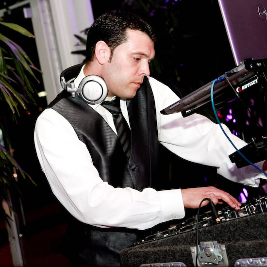 DJ Matthew Swaoger at a Phipps Conservatory Wedding - Courtesy of Studio Bash